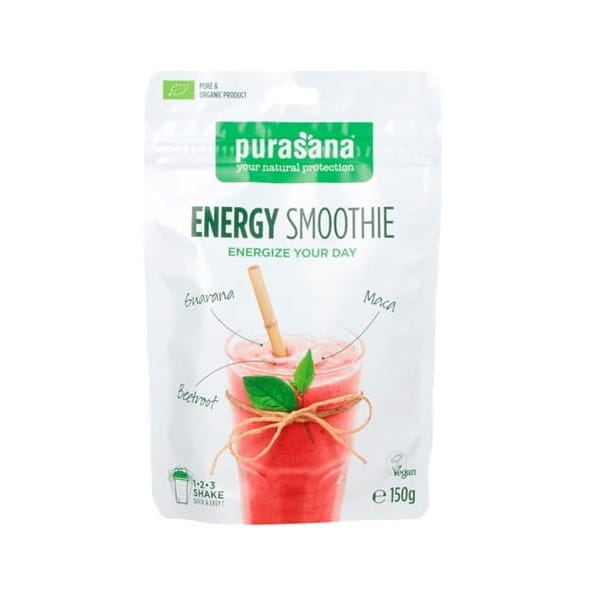 Glutenfreier laktosefreier Energie-Smoothie BIO 150 g - PURASANA