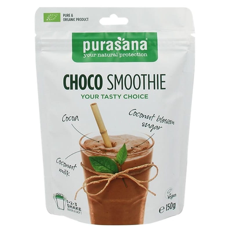 Glutenfreier laktosefreier Schokoladen-Smoothie BIO 150 g - PURASANA