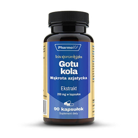 Asiatischer Wassernabel Gotu Kola 20:1 Extrakt 200mg 90 Kapseln PHARMOVIT