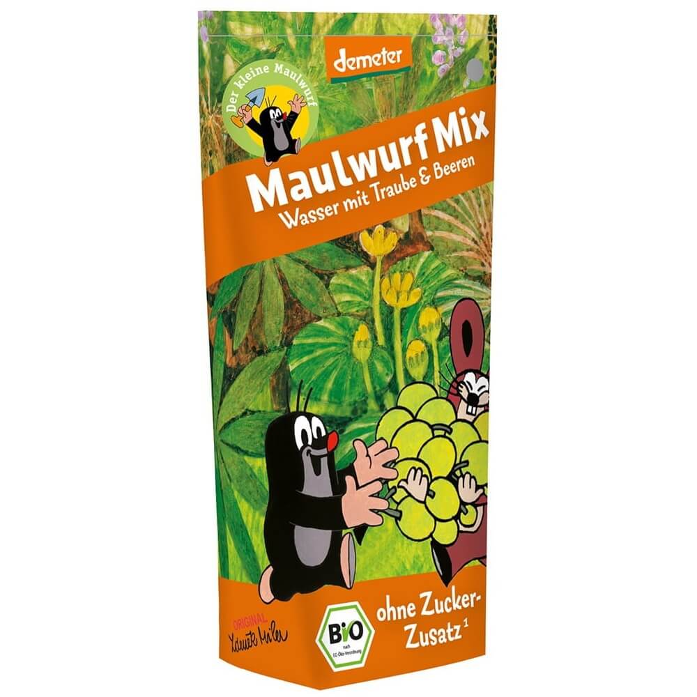 Kindergetränk Maulwurf Traube und Beere demeter BIO 200 ml VÖLKEL