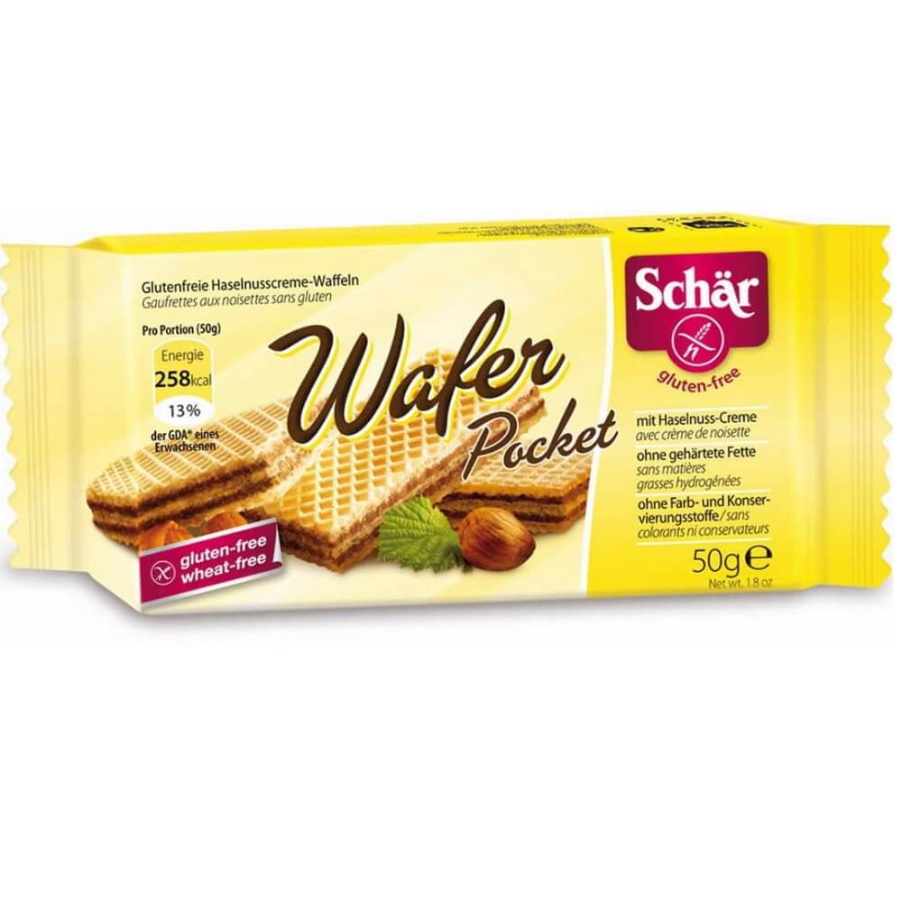 Glutenfreie Nusswaffeln 50 g SCHÄR