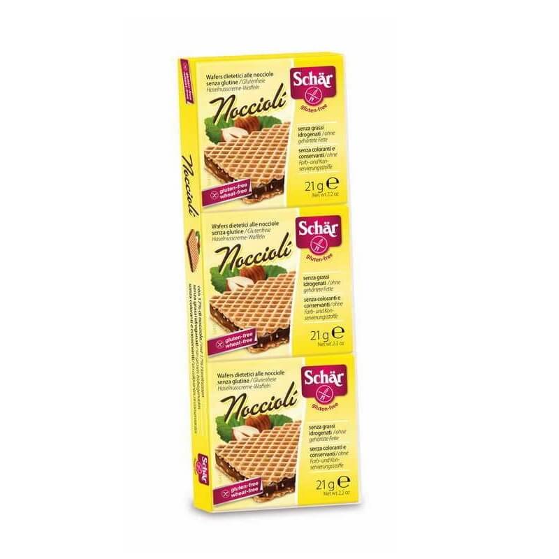 Noccioli glutenfreie Nusswaffeln 63 g SCHÄR