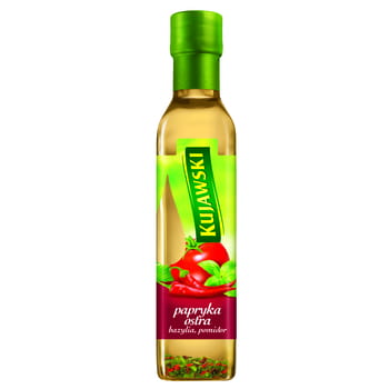 Rapsöl mit Peperoni, Tomaten und Basilikum Kujawski 250ml