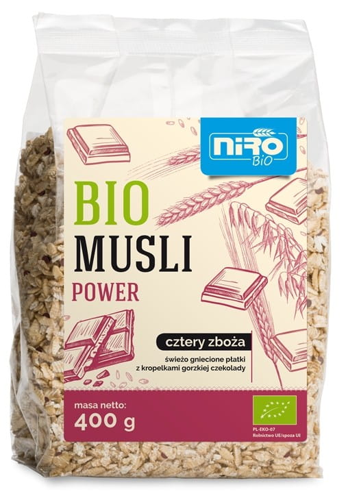 Müsli 4 Cerealien mit Schokolade BIO 400 g - NIRO