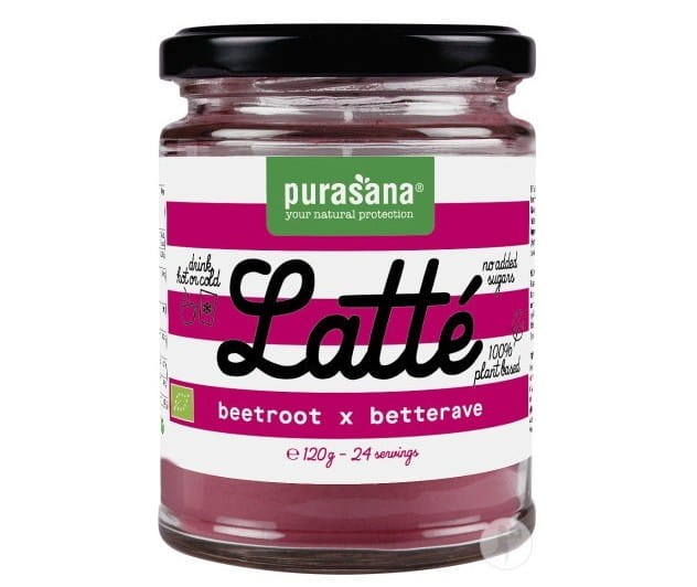 Rote-Bete-Latte-Pulvergetränk glutenfrei BIO 120 g - PURASANA