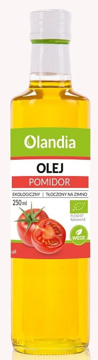 Kaltgepresstes Sonnenblumenöl mit Tomaten BIO 250 ml - OLANDIA