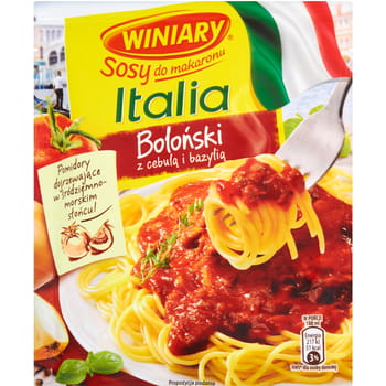 Italia Bolognese-Nudelsauce mit Zwiebeln und Basilikum Winiary 46g