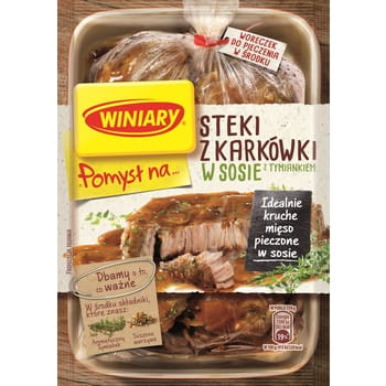 Die Idee für Schweinenackensteaks in Thymiansauce Winiary 44g