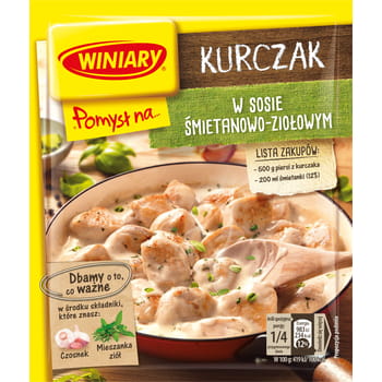 Idee für Hähnchen in Sahne-Kräuter-Sauce Winiary 30g