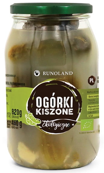 Salzarme eingelegte Gurken BIO 820 g (460 g) - RUNOLAND