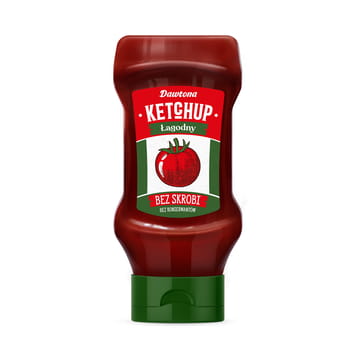 Milder Ketchup Dawtona reine Zusammensetzung 450g