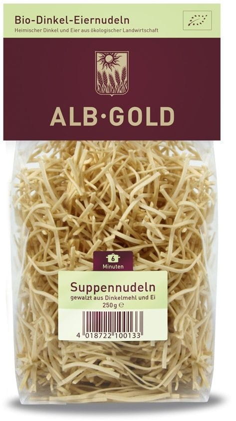 Pasta (Dinkel-Ei) Faden BIO 250 g - ALB GOLD