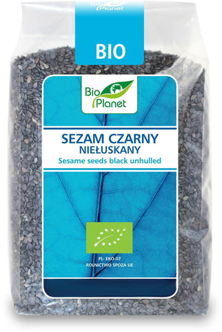 Schwarzer ungeschälter Sesam BIO 250 g - BIO PLANET