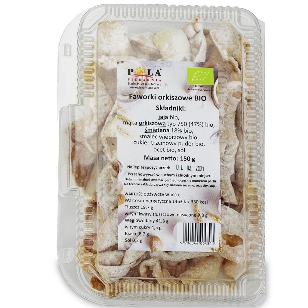 Faworki Dinkel BIO 150 g - POLA