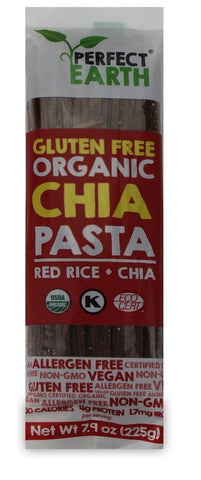 Pasta mit rotem Reis und glutenfreiem Chia BIO 225 g - PERFECT EARTH