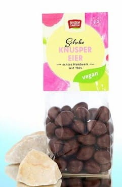 Knusprige vegane Schokoladeneier BIO 80 g ROSENGARTEN