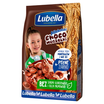 Mlekołaki Choco Shells Getreideschalen mit Schokoladengeschmack Lubella 500g