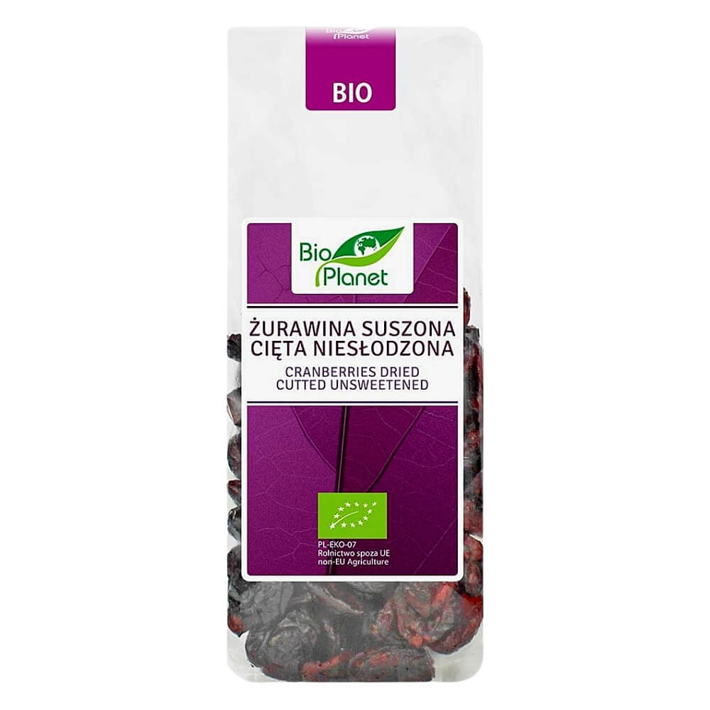 Getrocknete Cranberry, ungesüßt, BIO 100 g - BIO PLANET