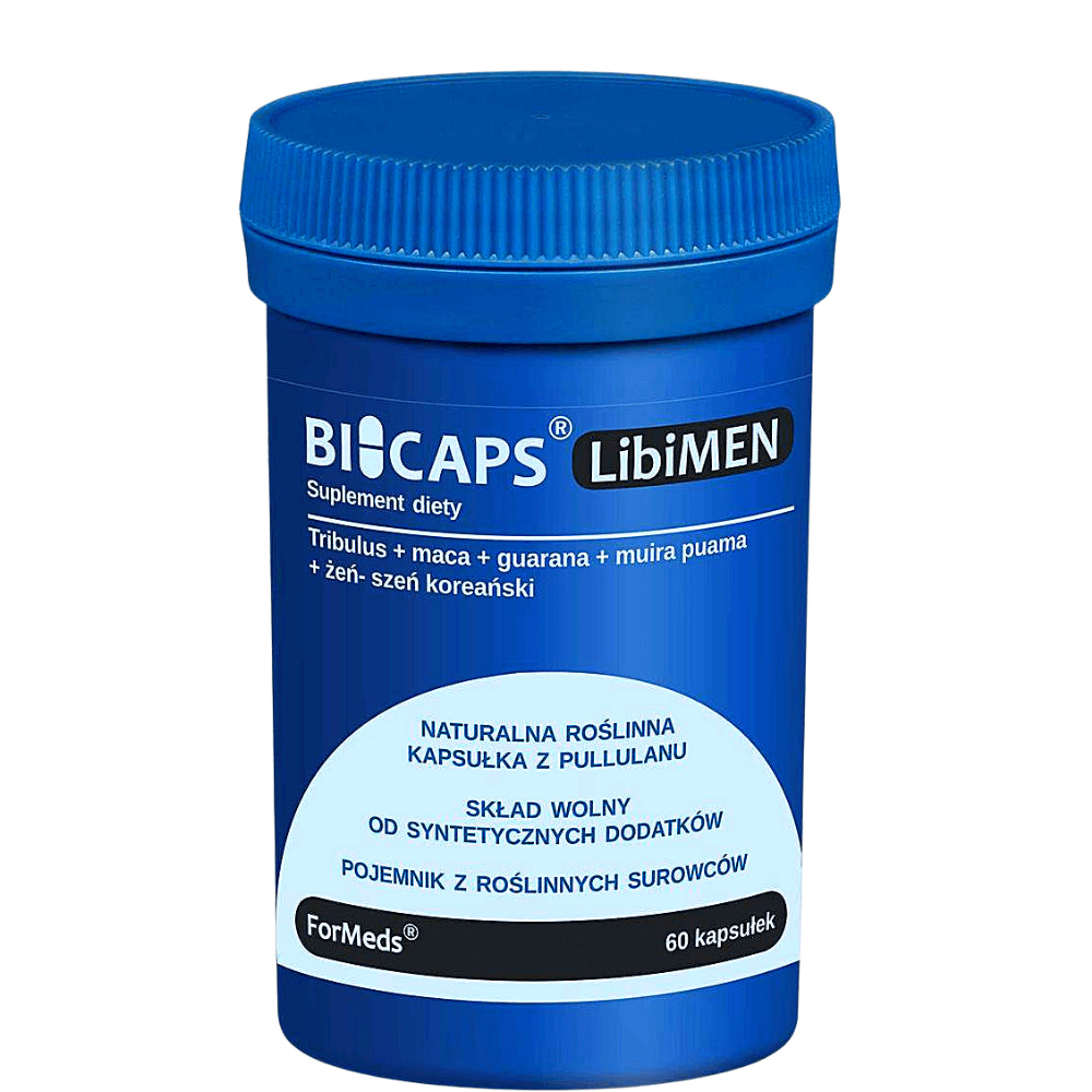 Bicaps Libimen Tribulus Maca Guarana Muira Puama Zen - Koreanischer Ginseng 60 FORMEDS-Kapseln