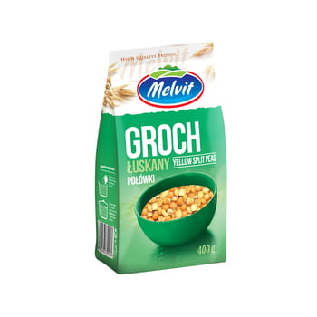 Geschälte Erbsenhälften Melvit 400g