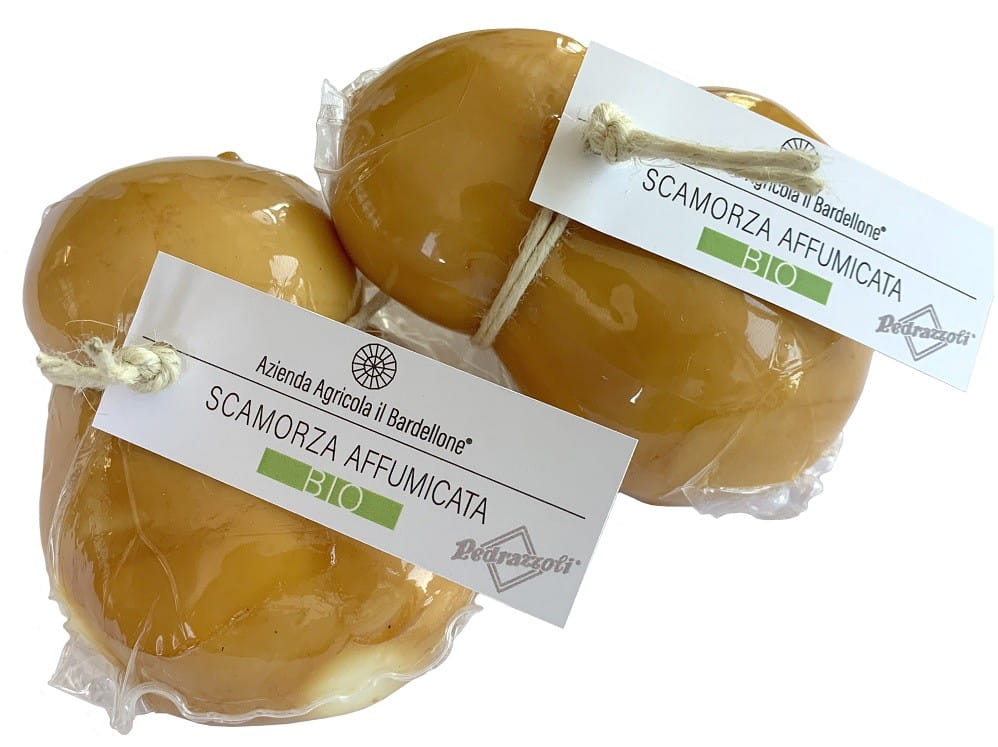 Geräucherter Scamorza affumicata-Käse BIO 240 g - AZIENDA AGRICOLA IL BARDELLONE