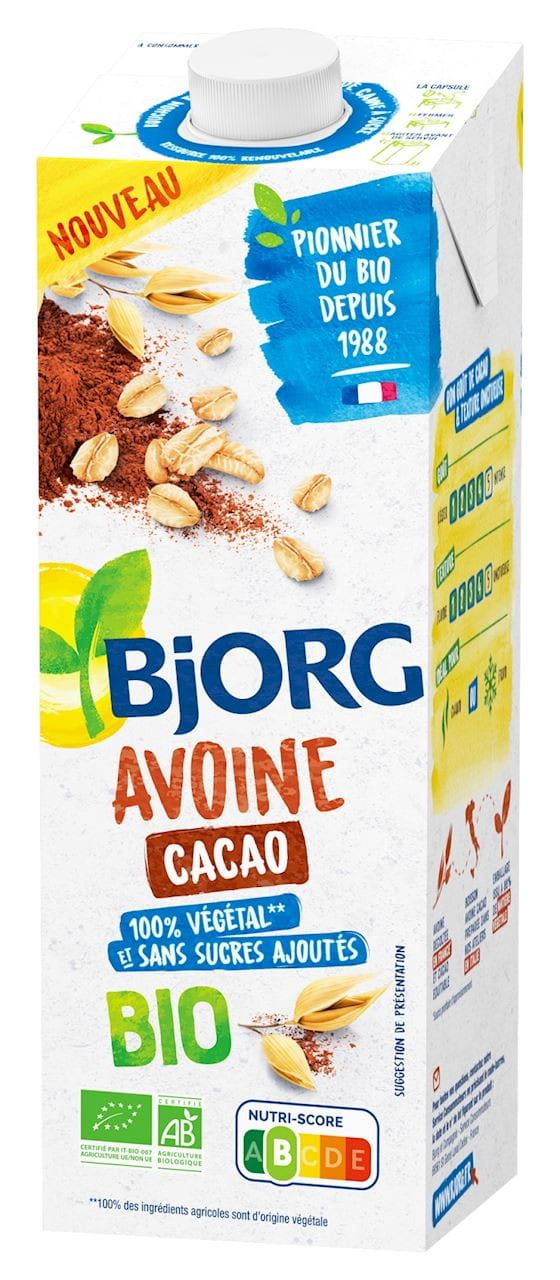 Hafer- und Kakaogetränk ohne Zuckerzusatz BIO 1000 ml - BJORG