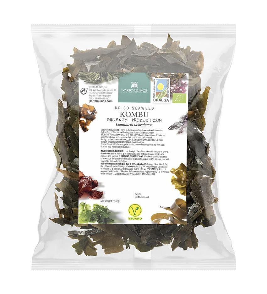 Getrocknete Meeresalgen - Kombu BIO 100 g (Folienbeutel) - PORTO MUINOS