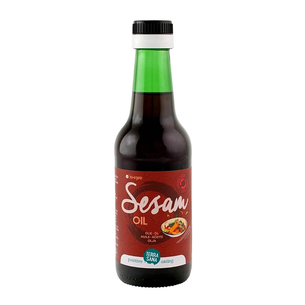 Sesamöl (aus gerösteten Samen) glutenfrei BIO 250 ml - TERRASANA