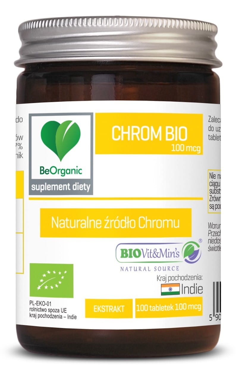 Chromextrakt BIO 100 Tabletten (100 mcg) - BE ORGANIC