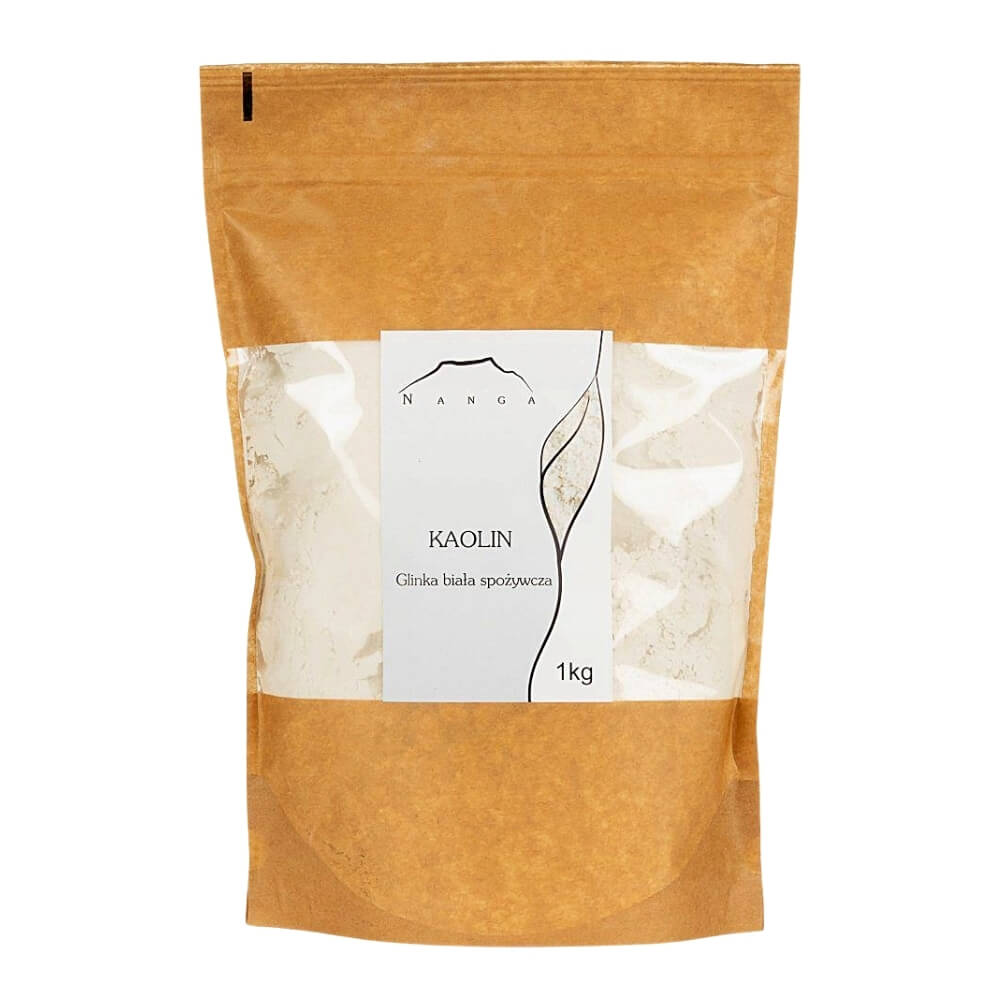 Kaolin weißer Ton, Lebensmittelqualität 1 kg NANGA