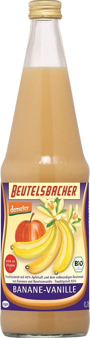 Fruchtcocktail Banane - Vanille demeter BIO 700 ml - BEUTELSBACHER