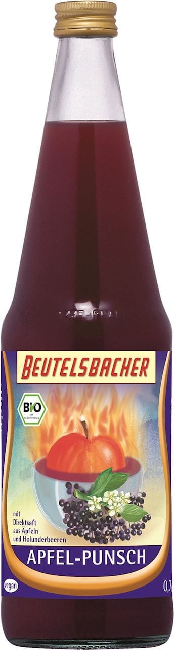 Apfelpunsch mit Holunder BIO 700 ml - BEUTELSBACHER