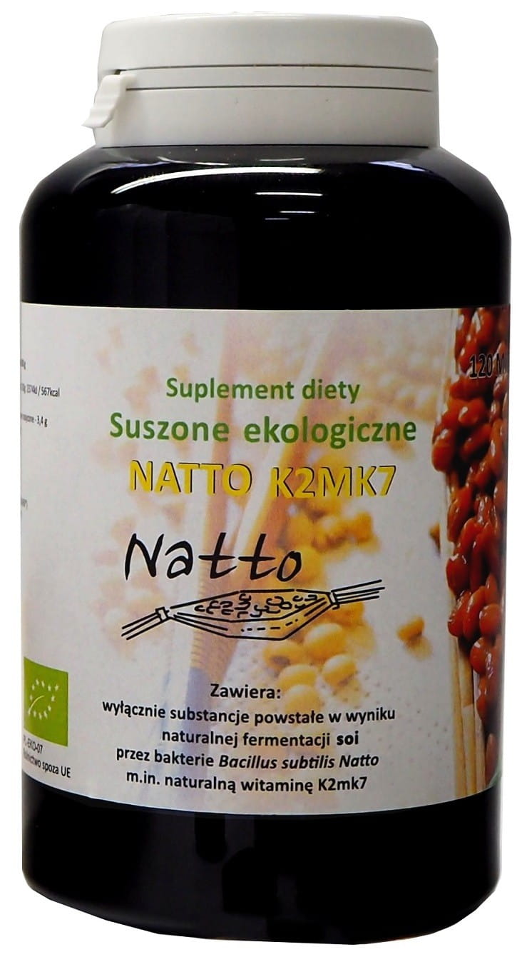 Fermentierte getrocknete Sojabohnen BIO 120 Tabletten - NATTO