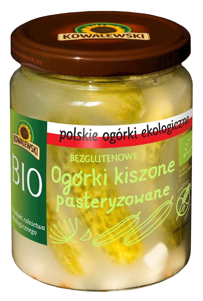 Glutenfreie eingelegte Gurken BIO 480 g (220 g) - KOWALEWSKI