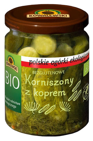 Glutenfreie Gurken mit Dill BIO 480 g (220 g) - KOWALEWSKI