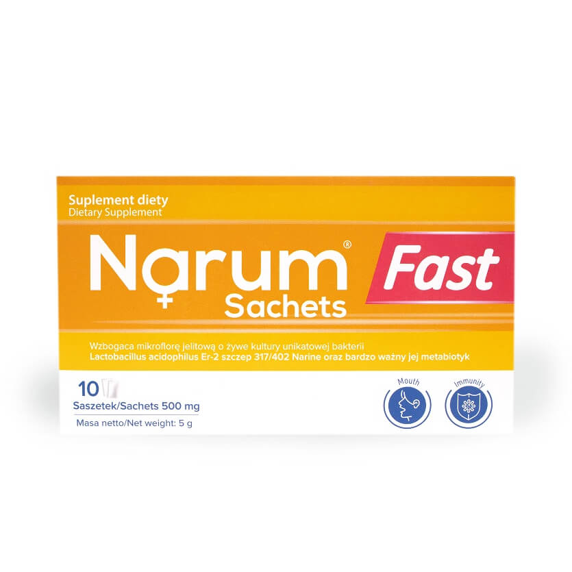 NARUM schnelle Beutel Narine 500 MG 10 Beutel NARUM