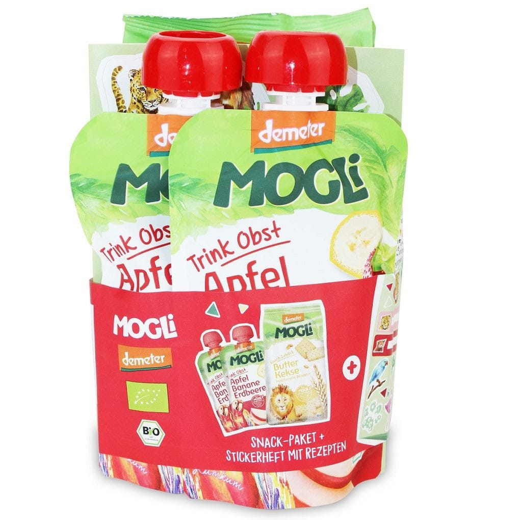 Set BIO demeter Snacks mit Aufklebern für Kinder - MOGLI