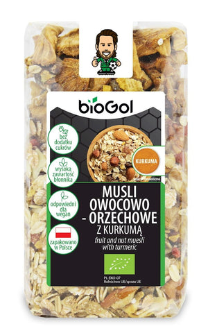 Frucht-Nuss-Müsli mit Kurkuma BIO 300 g - BIOGOL