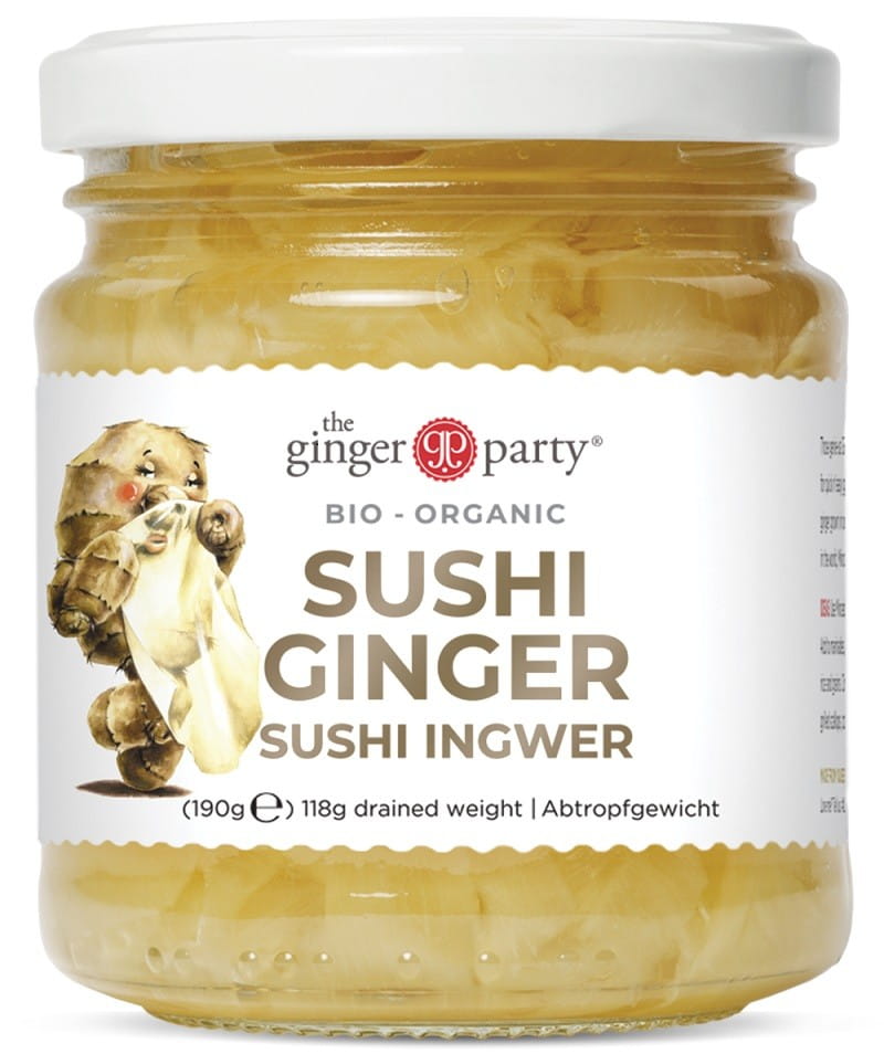 Eingelegter Ingwer für Sushi BIO 190 g (118 g) - GINGER PEOPLE