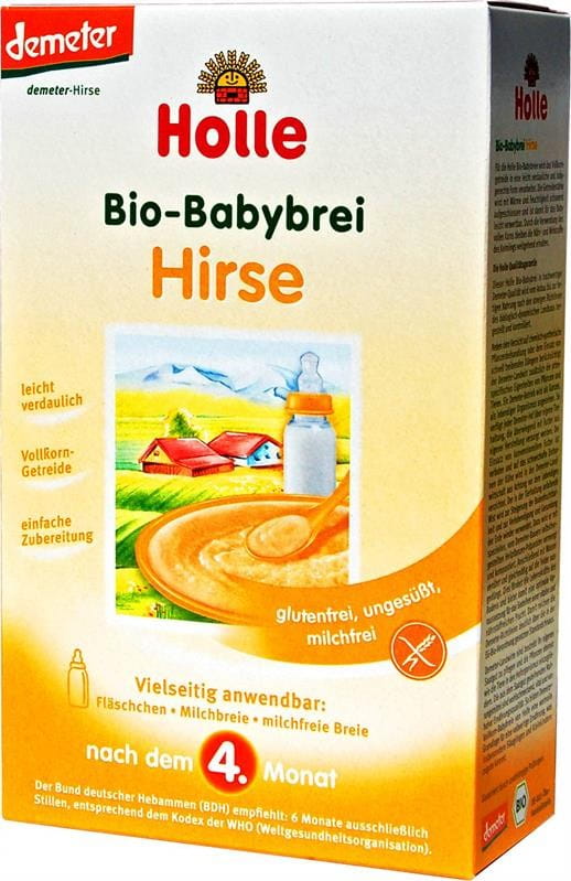 Hirse Vollkorn milchfrei glutenfrei 250g EKO HOLLE BABYNAHRUNG