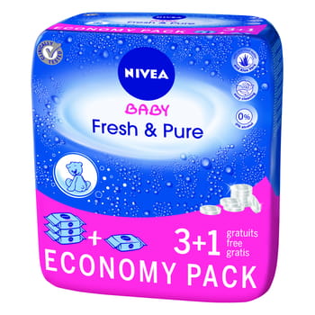 Fresh & Pure 3+1 Nivea Tücher 4x63Stk.