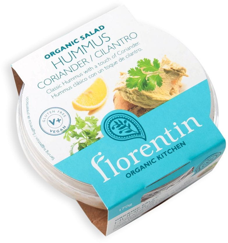 Hummus mit Koriander und Zitronensaft glutenfrei BIO 170 g - FLORENTIN