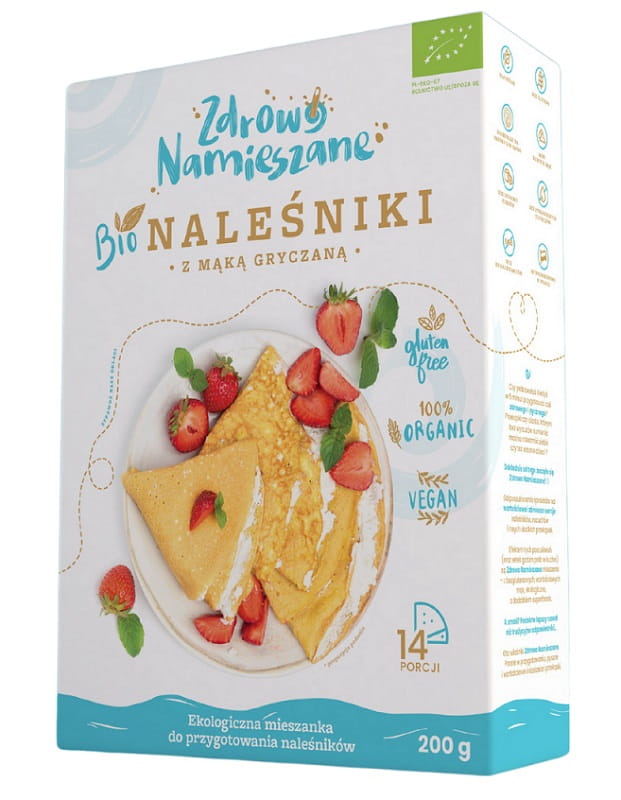 Pfannkuchenmischung mit Buchweizenmehl BIO 200 g GESUND GEMISCHT