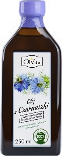 Schwarzkümmelöl, kaltgepresst und roh 250ml OLVITA