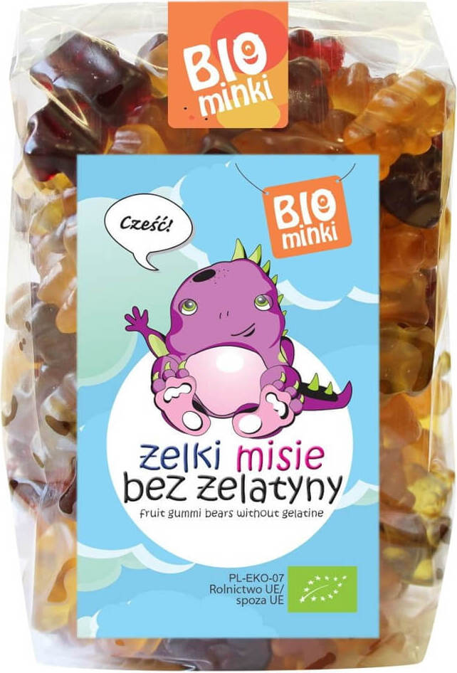 Gummibärchen (Teddybären) ohne Gelatine BIO 400 g - BIOMINKI