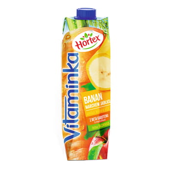 Saft Banane Karotte Apfel Vitaminka Hortex 1l