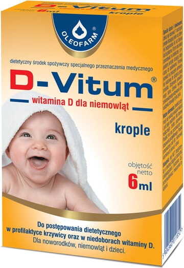 D - Vitum Vitamin D für Babys Tropfen D3 400 IE 6ml OLEOFARM