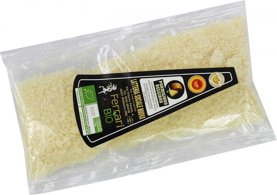 Parmesankäse gerieben BIO 100 g - Parmigiano Reggiano (Ferrari)