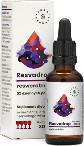 Resvadrop Resveratrol 52 Portionen 30 ml AURA HERBALS