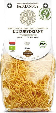 Pasta (Mais) Filini-Faden glutenfrei BIO 250 g - FABIJAŃSCY